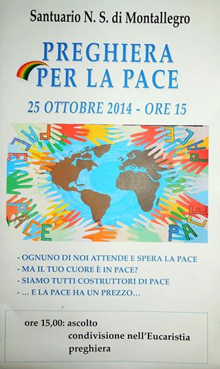 incontro di preghiera per ragazzi sulla pace